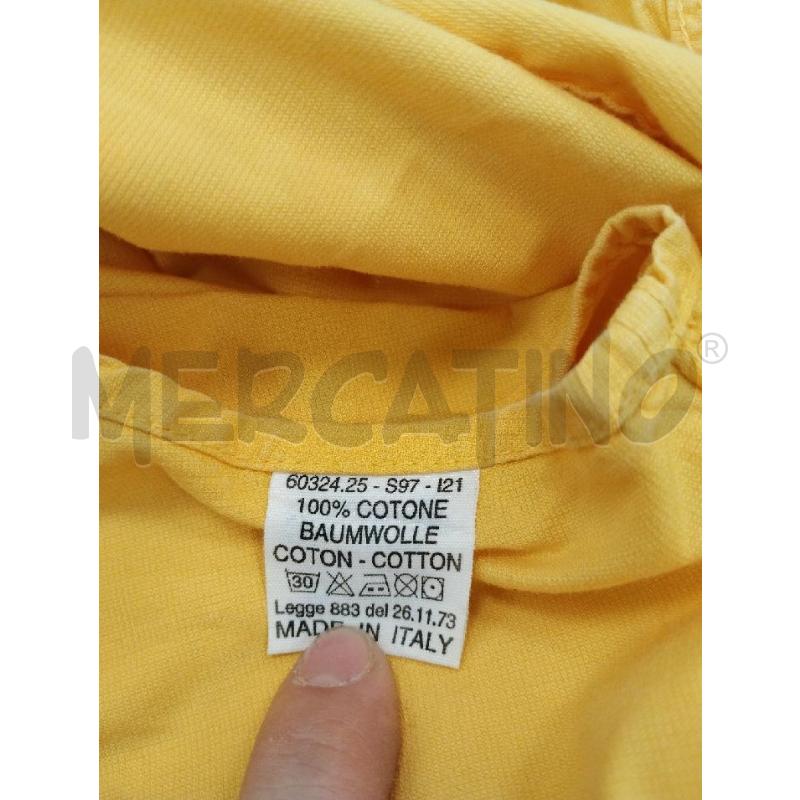 CAMICIA UOMO LEVIS GIALLA ZIP | Mercatino dell'Usato Gazzada schianno 5