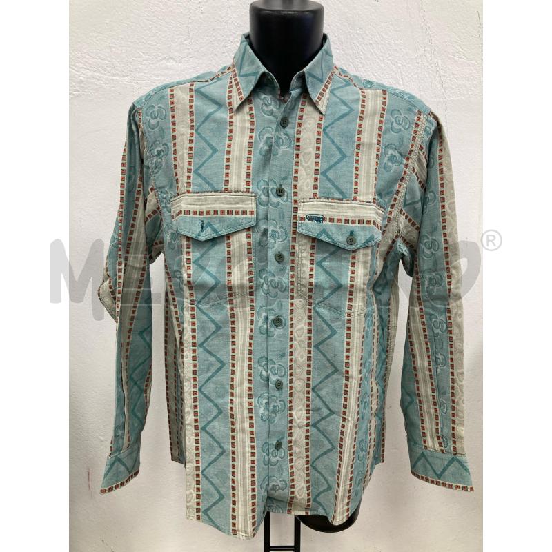 CAMICIA UOMO MISSONI SPORT AZZURRA DISEGNI ARANCIO | Mercatino dell'Usato Gazzada schianno 1