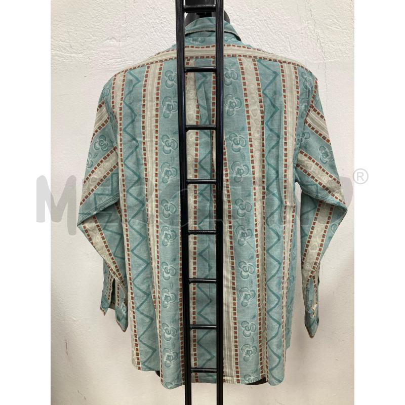 CAMICIA UOMO MISSONI SPORT AZZURRA DISEGNI ARANCIO | Mercatino dell'Usato Gazzada schianno 3