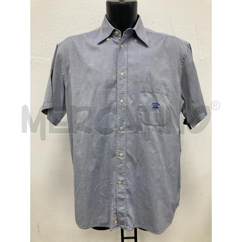 CAMICIA UOMO PAUL&SHARK AZZURRA MANICA CORTA | Mercatino dell'Usato Gazzada schianno 1