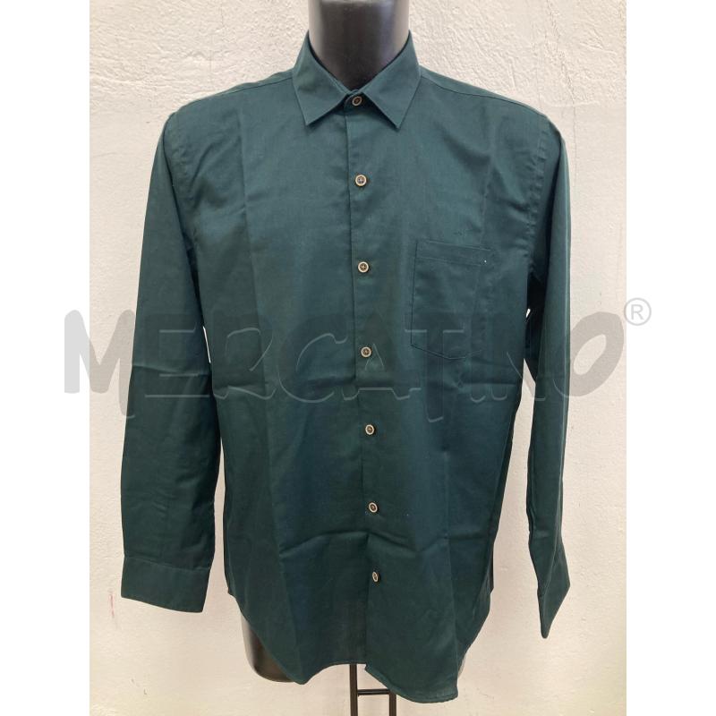 CAMICIA UOMO VANHEUSEN VERDE SCURO | Mercatino dell'Usato Gazzada schianno 1