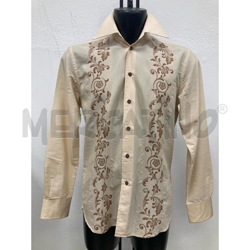 CAMICIA UOMO VERSACE CLASSIC SABBIA RICAMO | Mercatino dell'Usato Gazzada schianno 1