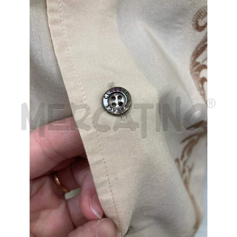 CAMICIA UOMO VERSACE CLASSIC SABBIA RICAMO | Mercatino dell'Usato Gazzada schianno 2