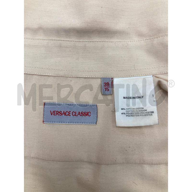 CAMICIA UOMO VERSACE CLASSIC SABBIA RICAMO | Mercatino dell'Usato Gazzada schianno 3