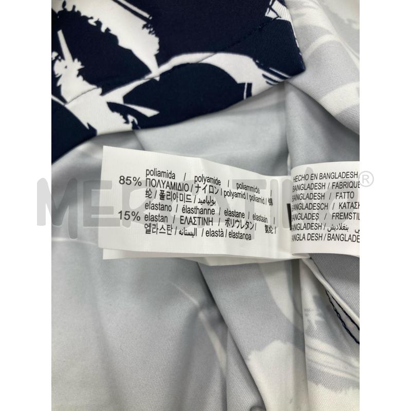 CAMICIA UOMO ZARA BLU FOGLIA BIANCA CARTELLINO | Mercatino dell'Usato Gazzada schianno 4