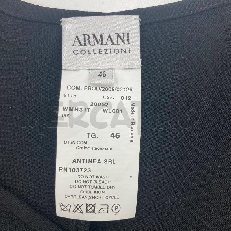 CANOTTA DONNA ARMANI NERA  | Mercatino dell'Usato Gazzada schianno 3