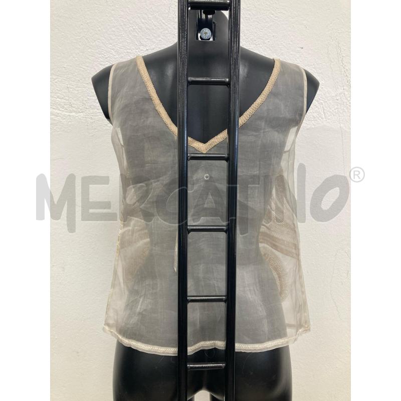 CANOTTA DONNA MALIPARMI TRASPARENTE BEIGE | Mercatino dell'Usato Gazzada schianno 2