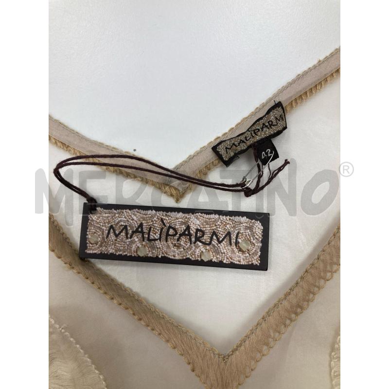 CANOTTA DONNA MALIPARMI TRASPARENTE BEIGE | Mercatino dell'Usato Gazzada schianno 3