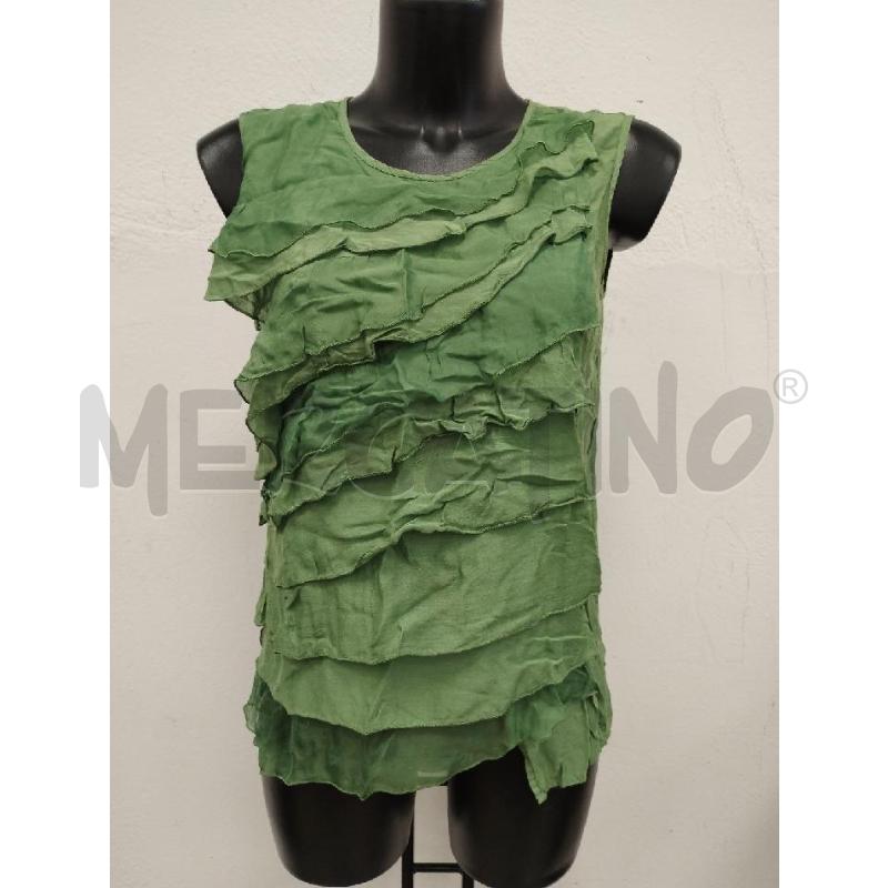 CANOTTA DONNA MANILA GRACE VERDE BALZE | Mercatino dell'Usato Gazzada schianno 1