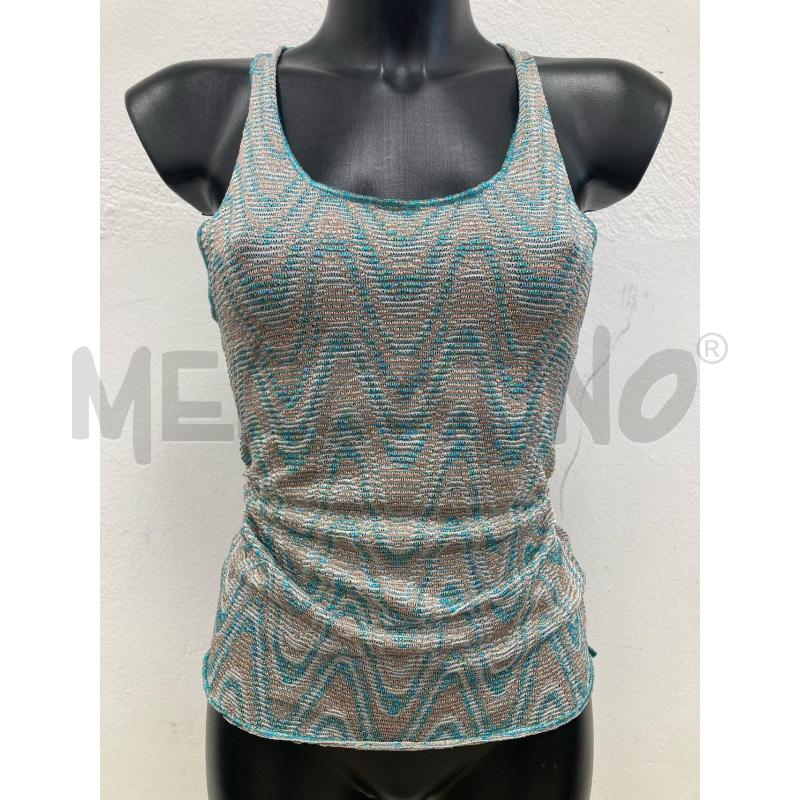 CANOTTA DONNA MISSONI TURCHESE INTRECCIO BRONZO | Mercatino dell'Usato Gazzada schianno 1