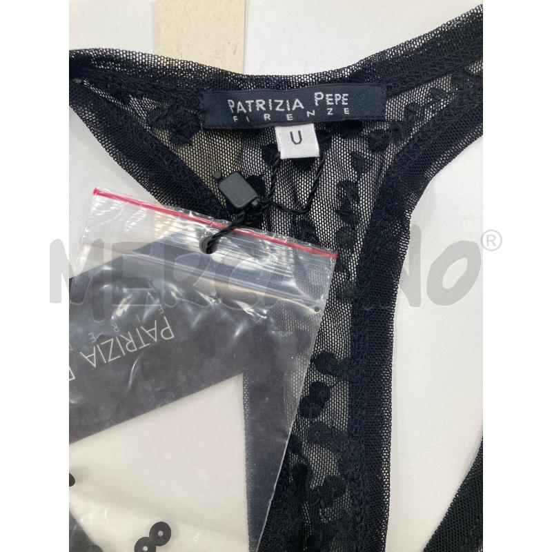 CANOTTA DONNA PATRIZIA PEPE NERA PAIETTES | Mercatino dell'Usato Gazzada schianno 3