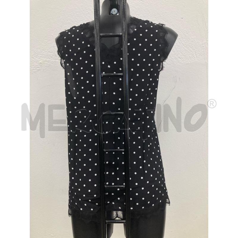 CANOTTA DONNA PINKO NERA POIS BIANCHI | Mercatino dell'Usato Gazzada schianno 2