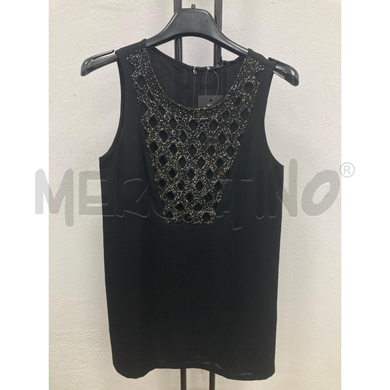 CANOTTA DONNA SILVIAN HEACH NERA PERLINE COLLO CARTELLINO | Mercatino dell'Usato Gazzada schianno 1