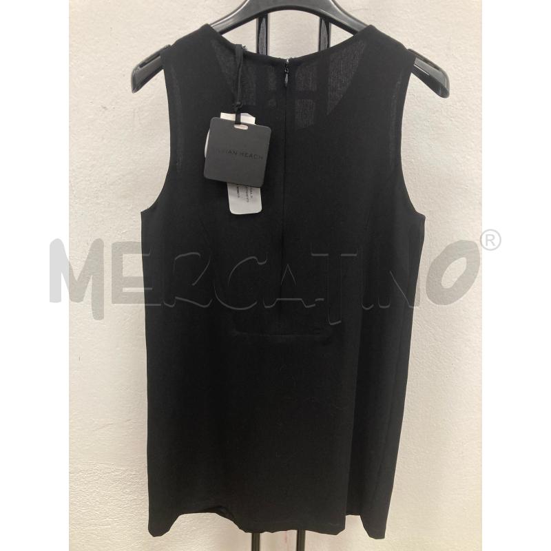 CANOTTA DONNA SILVIAN HEACH NERA PERLINE COLLO CARTELLINO | Mercatino dell'Usato Gazzada schianno 2