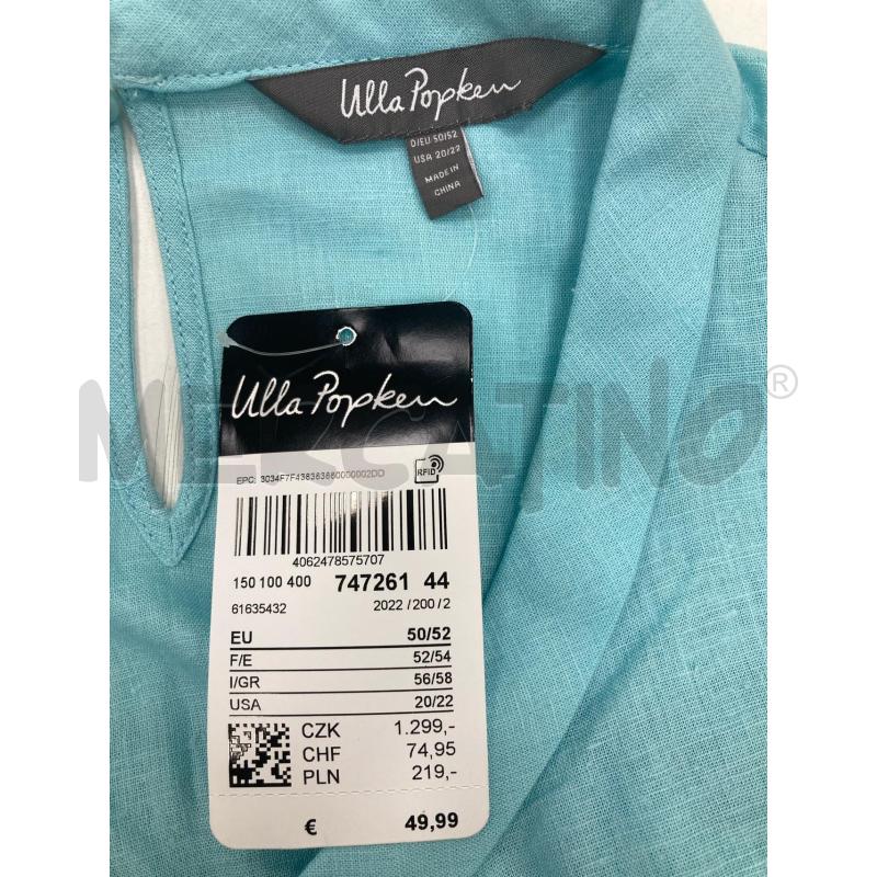 CANOTTA DONNA ULLAPOPKEN AZZURRA CARTELLINO LINO | Mercatino dell'Usato Gazzada schianno 3
