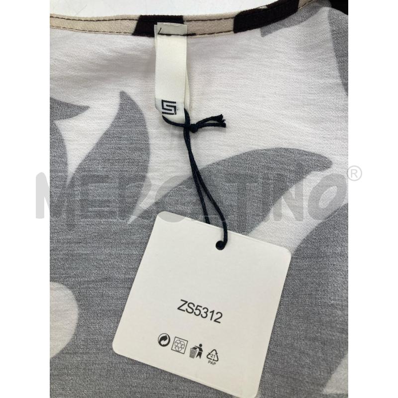 CANOTTA DONNA ZSTUDIO BEIGE DISEGNO MARRONE CARTELLINO | Mercatino dell'Usato Gazzada schianno 3
