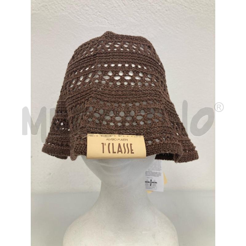 CAPPELLO DONNA ALVIERO MARTINI MARRONE STILE CROCHET NUOVO | Mercatino dell'Usato Gazzada schianno 1