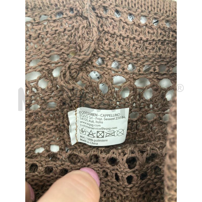 CAPPELLO DONNA ALVIERO MARTINI MARRONE STILE CROCHET NUOVO | Mercatino dell'Usato Gazzada schianno 4