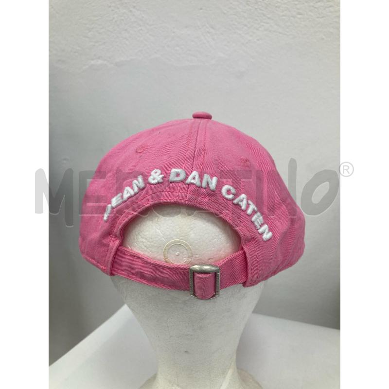 CAPPELLO DONNA DSQUARED2 ROSA SCRITTA BIANCA | Mercatino dell'Usato Gazzada schianno 2