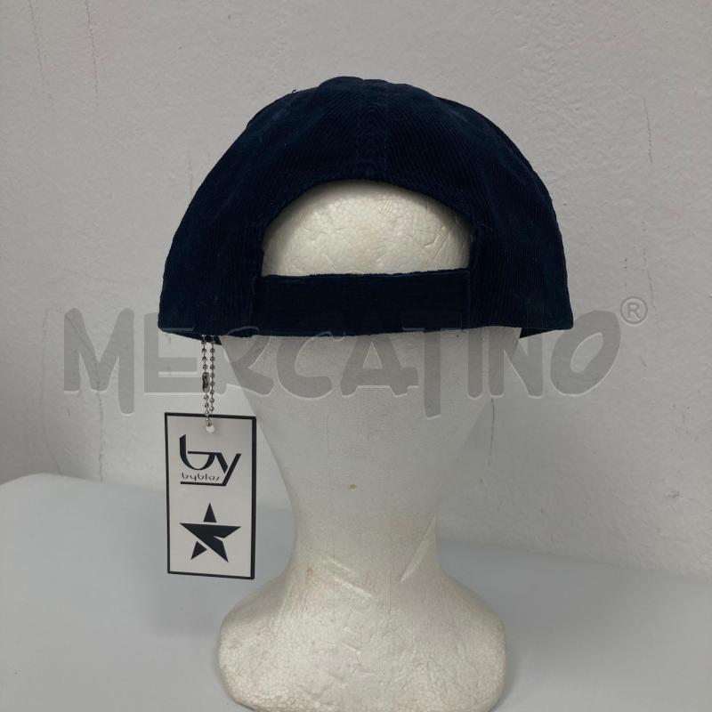CAPPELLO UOMO BYBLOS VELLUTO BLU CARTELLINO | Mercatino dell'Usato Gazzada schianno 2