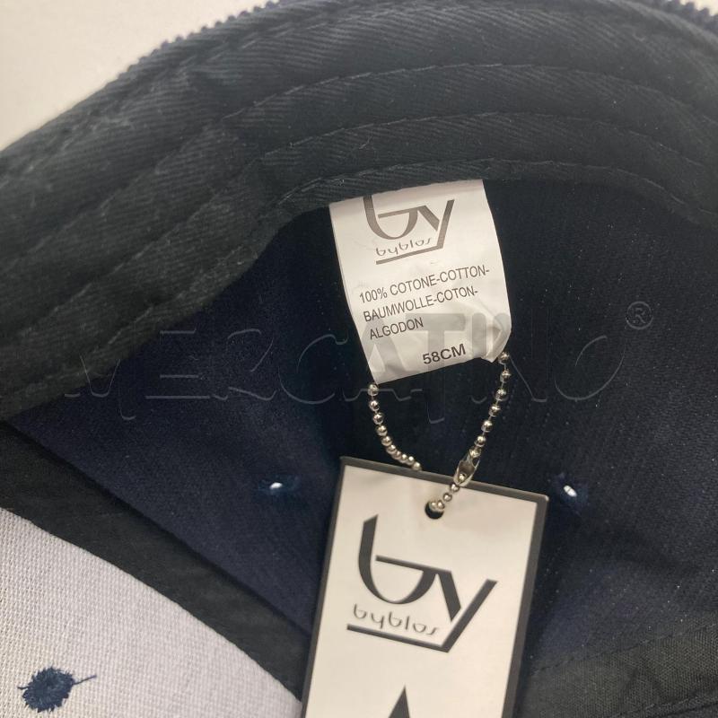 CAPPELLO UOMO BYBLOS VELLUTO BLU CARTELLINO | Mercatino dell'Usato Gazzada schianno 3