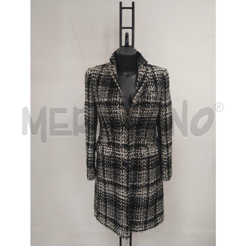 CAPPOTTO DONNA DOLCE&GABBANA TWEED B.CO NERO | Mercatino dell'Usato Gazzada schianno 1