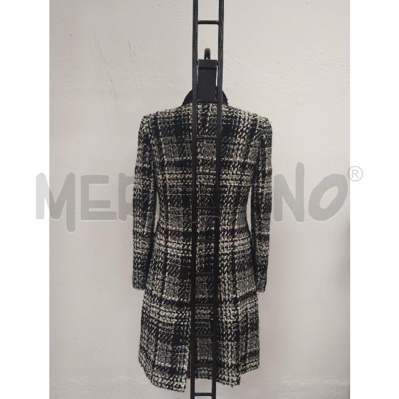 CAPPOTTO DONNA DOLCE&GABBANA TWEED B.CO NERO | Mercatino dell'Usato Gazzada schianno 3