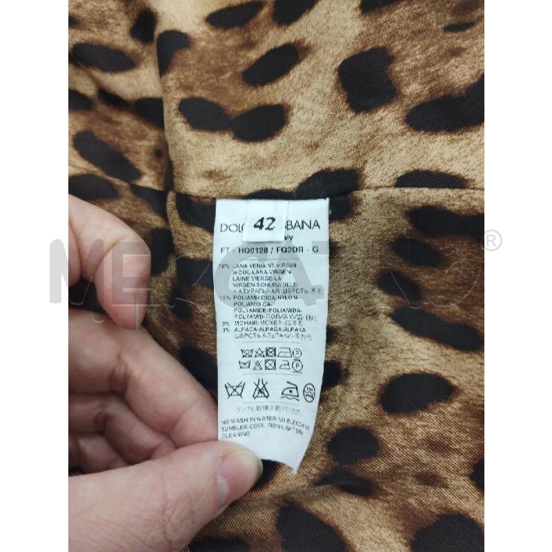CAPPOTTO DONNA DOLCE&GABBANA TWEED B.CO NERO | Mercatino dell'Usato Gazzada schianno 5