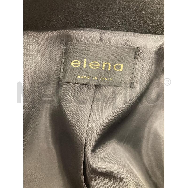 CAPPOTTO DONNA ELENA NERO TRAPUNTATO MANICHE TESSUTO | Mercatino dell'Usato Gazzada schianno 3