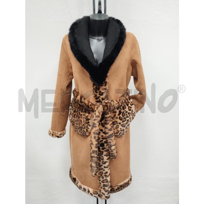 CAPPOTTO DONNA NOLITA BEIGE ANIMALIER DOUBLE FACE | Mercatino dell'Usato Gazzada schianno 1