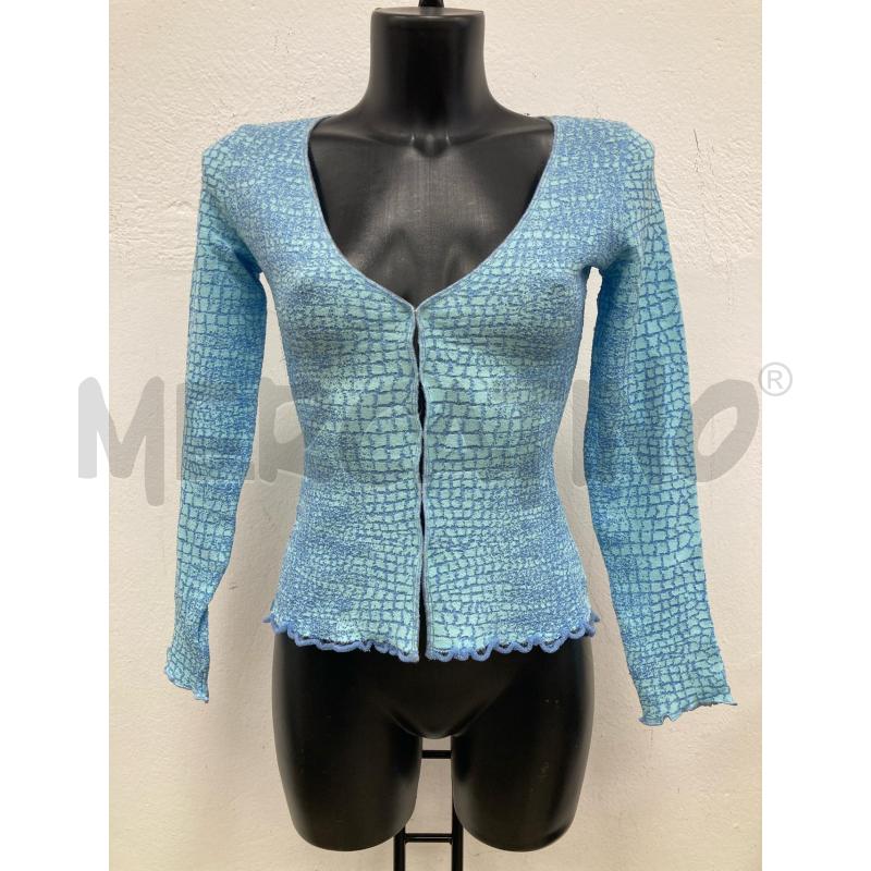 CARDIGAN DONNA CLASS ROBERTO CAVALLI AZZURRO | Mercatino dell'Usato Gazzada schianno 1