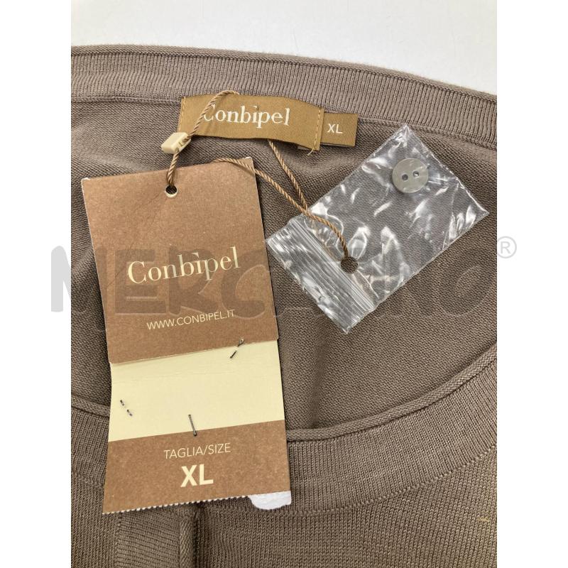 CARDIGAN DONNA CONBIPEL TORTORA CARTELLINO | Mercatino dell'Usato Gazzada schianno 3