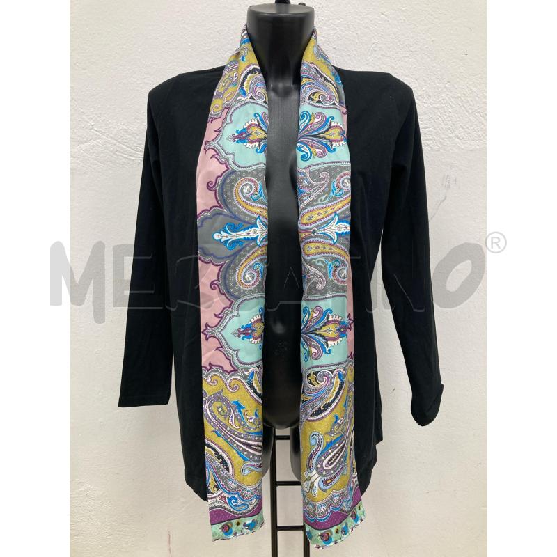 CARDIGAN DONNA ETRO NERO BORSO ROSA SETA+COTONE | Mercatino dell'Usato Gazzada schianno 1