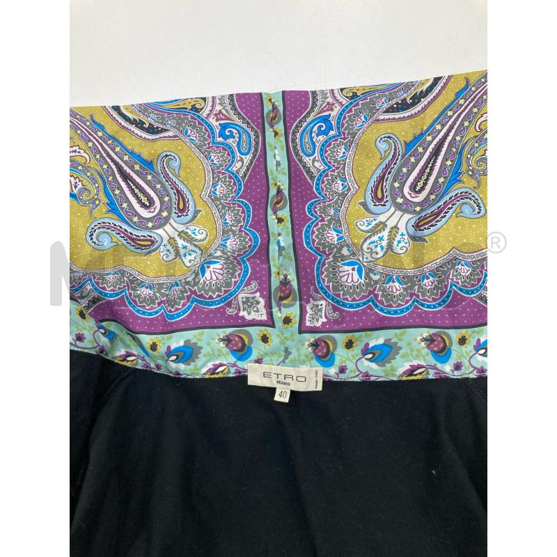 CARDIGAN DONNA ETRO NERO BORSO ROSA SETA+COTONE | Mercatino dell'Usato Gazzada schianno 4