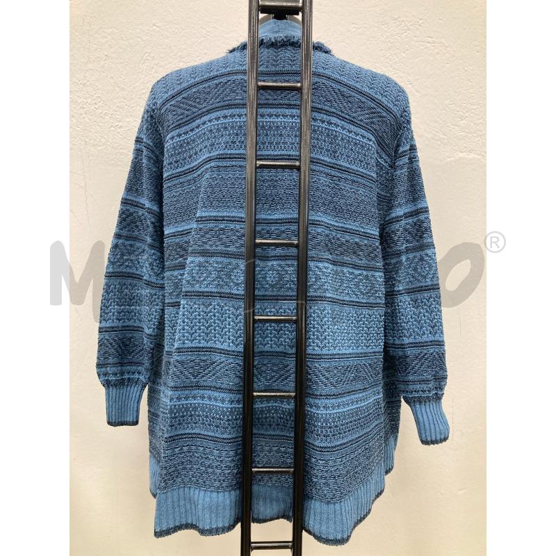 CARDIGAN DONNA FALOCNIERI NERO INTRECCIO BLU | Mercatino dell'Usato Gazzada schianno 2