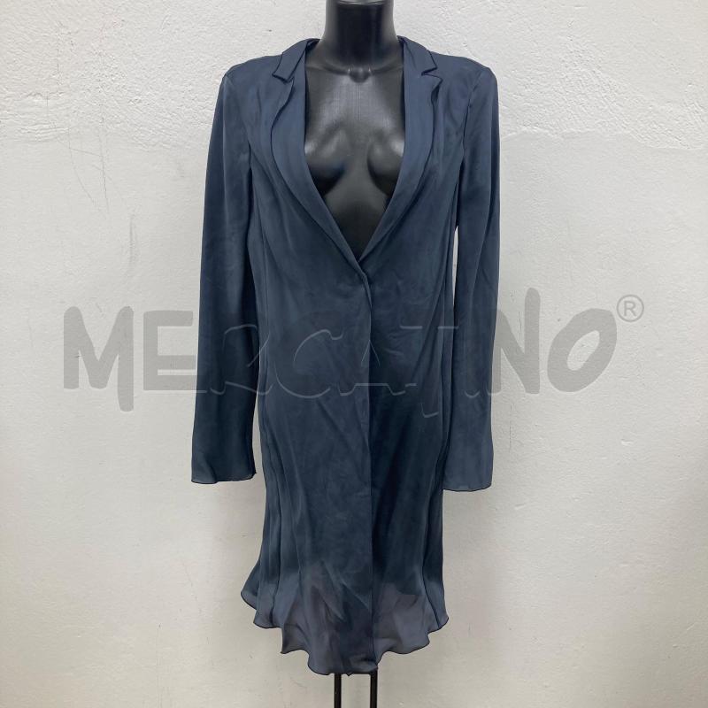 CARDIGAN DONNA GIORGIO ARMANI SETA BLU | Mercatino dell'Usato Gazzada schianno 1