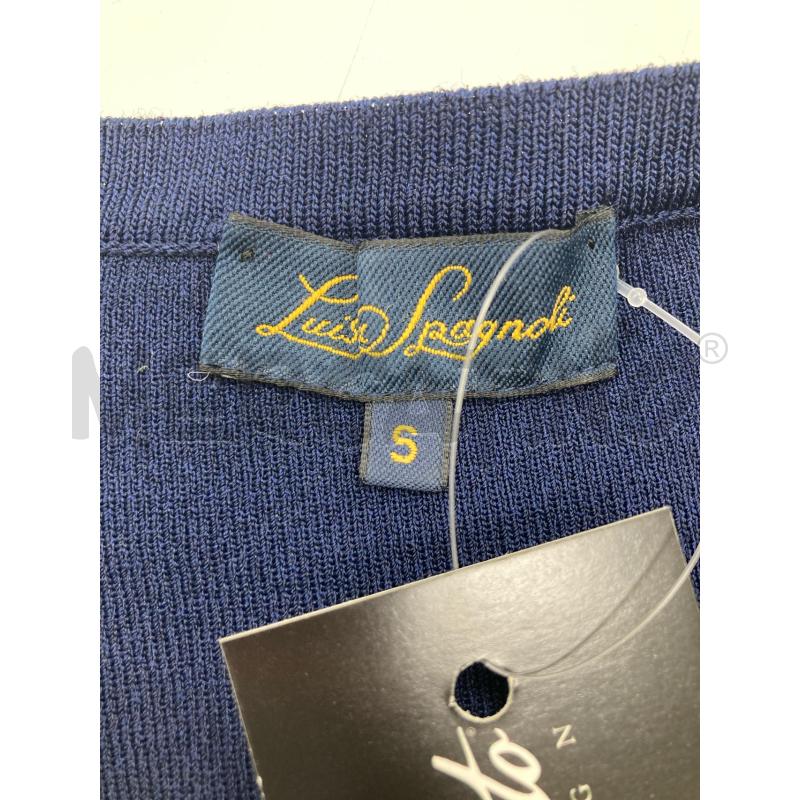 CARDIGAN DONNA LUISA SPAGNOLI BLU BOTTONI ORO | Mercatino dell'Usato Gazzada schianno 3
