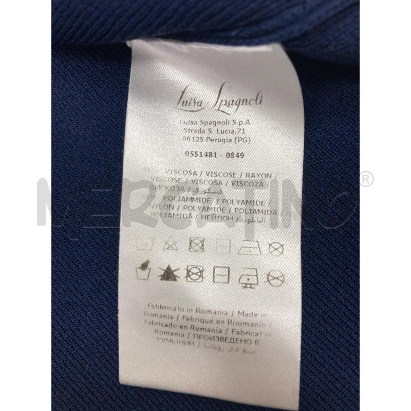 CARDIGAN DONNA LUISA SPAGNOLI BLU BOTTONI ORO | Mercatino dell'Usato Gazzada schianno 4