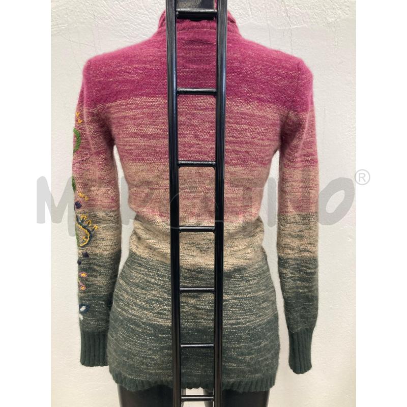 CARDIGAN DONNA REPLAY MELANGE ROSA VERDE  | Mercatino dell'Usato Gazzada schianno 2
