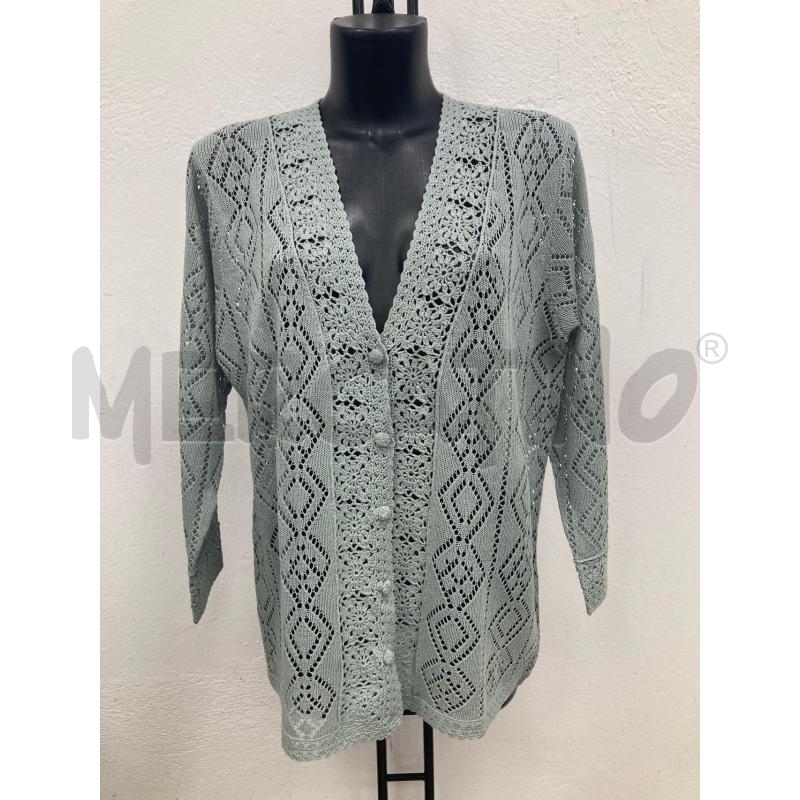 CARDIGAN DONNA SHZL SALVIA TRAFORATO | Mercatino dell'Usato Gazzada schianno 1