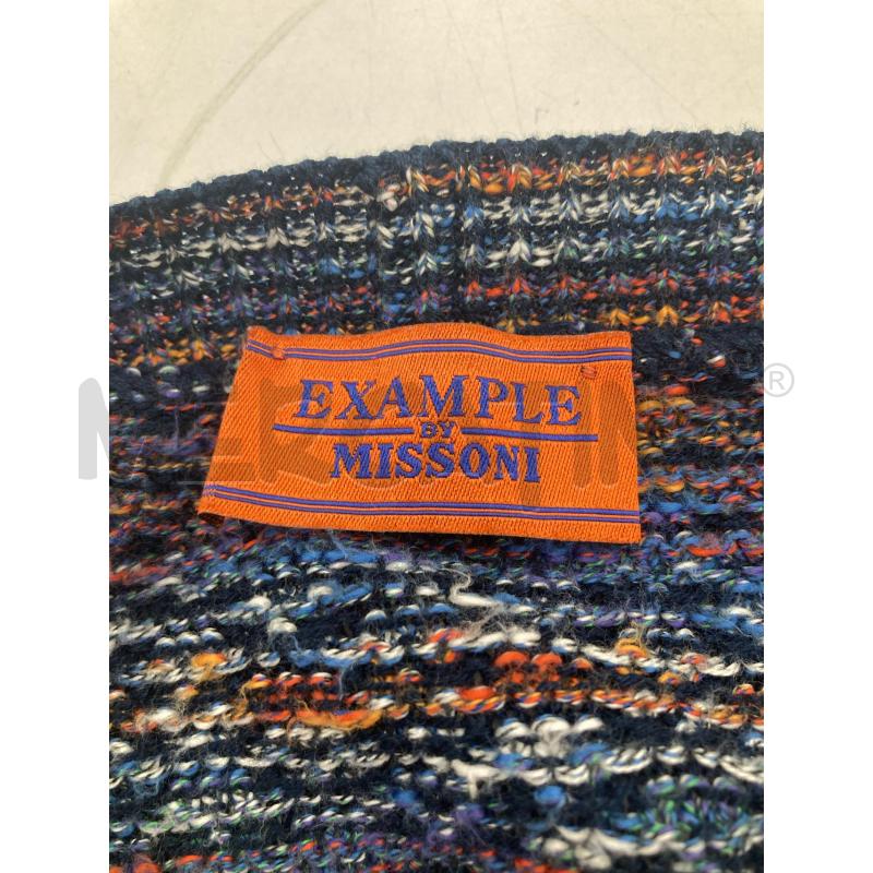 CARDIGAN UOMO EXAMPLE MISSONI QUADRATINI LILLA BLU  | Mercatino dell'Usato Gazzada schianno 3