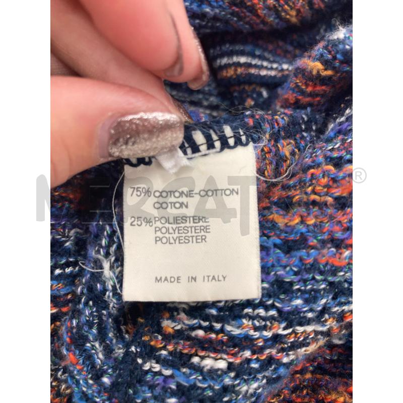 CARDIGAN UOMO EXAMPLE MISSONI QUADRATINI LILLA BLU  | Mercatino dell'Usato Gazzada schianno 4