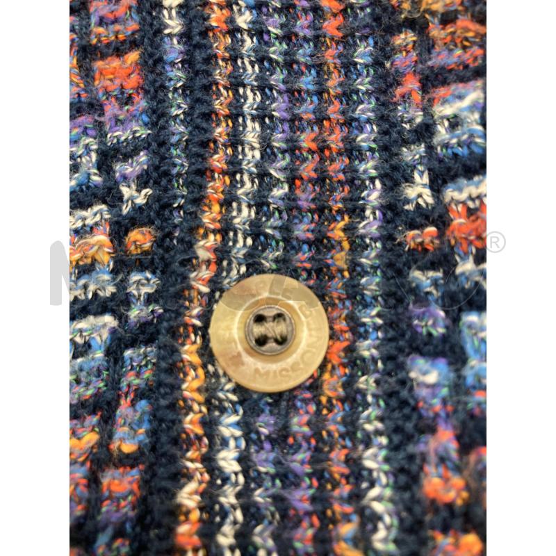 CARDIGAN UOMO EXAMPLE MISSONI QUADRATINI LILLA BLU  | Mercatino dell'Usato Gazzada schianno 5