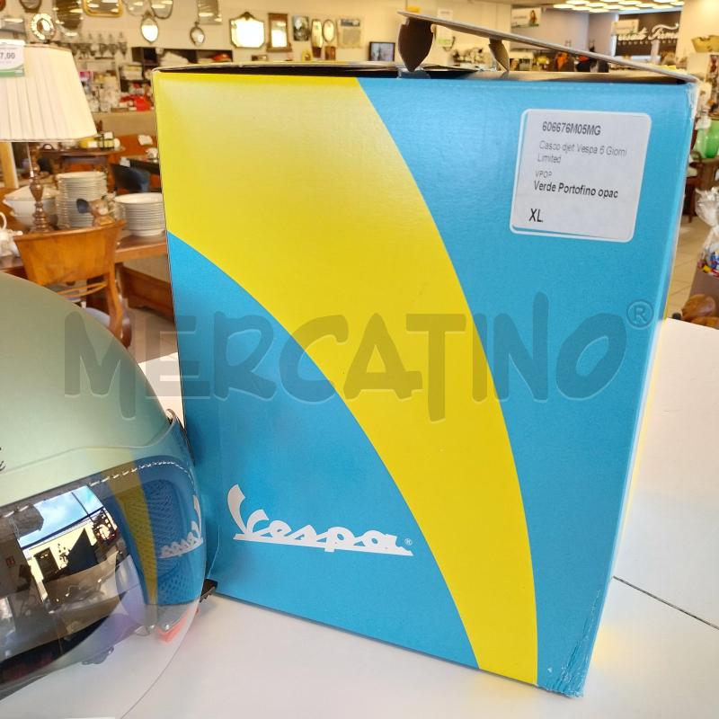 CASCO MOTO VESPA VERDE OPACO | Mercatino dell'Usato Gazzada schianno 4