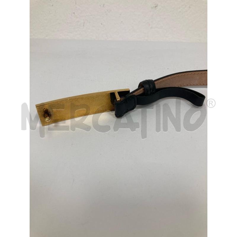 CINTURA DONNA BALLY PELLE NERA CHIUSURA DORATA | Mercatino dell'Usato Gazzada schianno 5