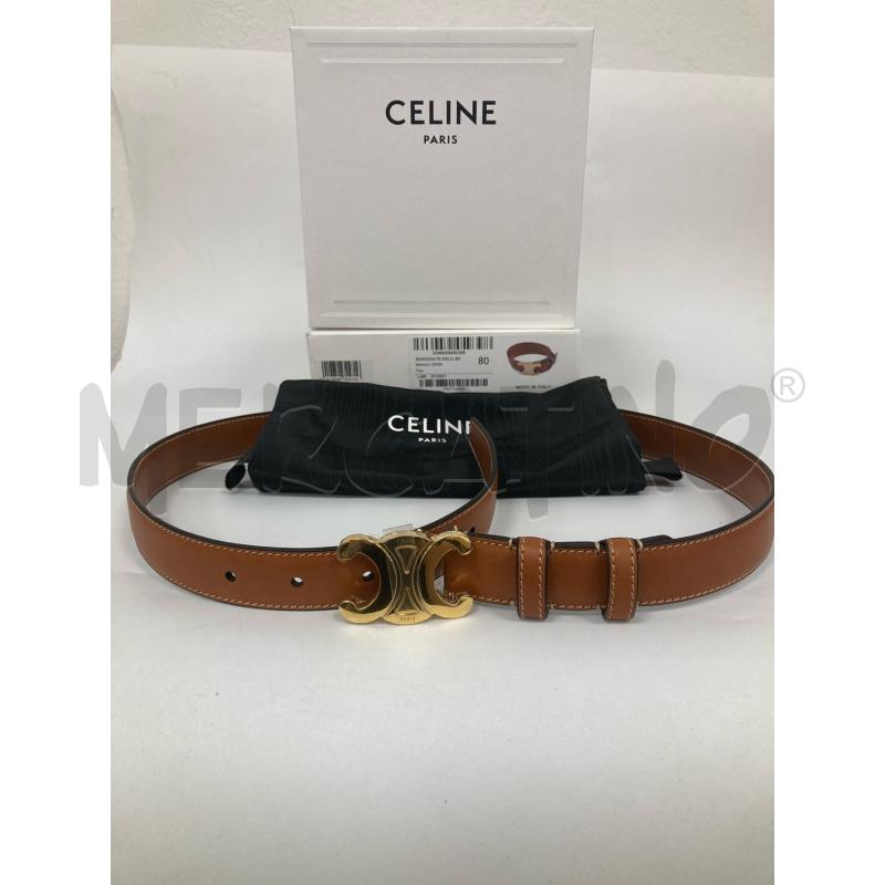 CINTURA DONNA CELINE PELLE MARRONE  | Mercatino dell'Usato Gazzada schianno 1