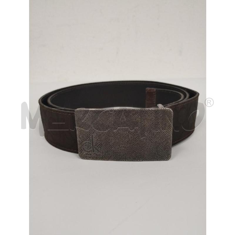 CINTURA UOMO CALVIN KLEIN  MARRONE PELLE | Mercatino dell'Usato Gazzada schianno 1