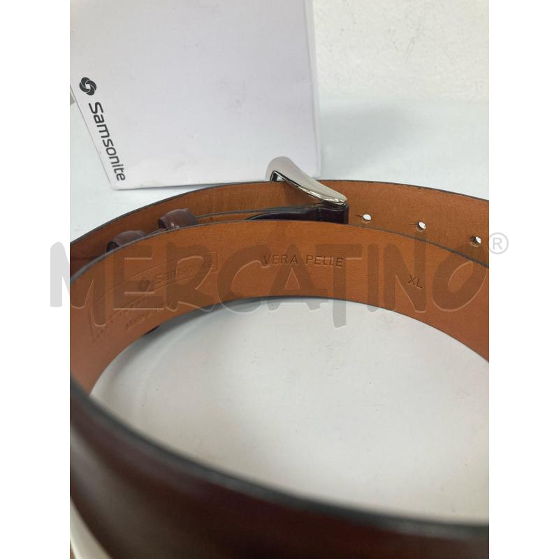 CINTURA UOMO PELLE SAMSONITE MARRONE | Mercatino dell'Usato Gazzada schianno 3