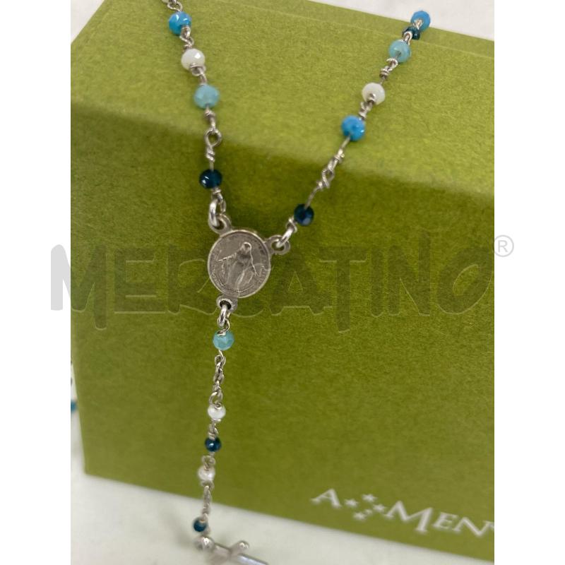COLLANA *AMEN PERLINE AZZURRE | Mercatino dell'Usato Gazzada schianno 2