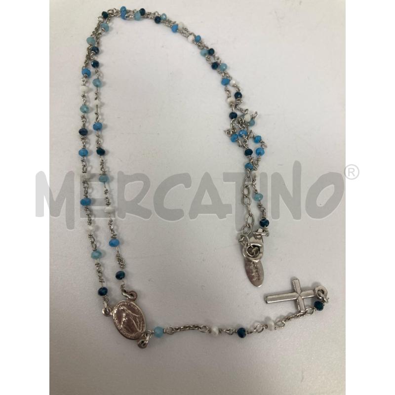 COLLANA *AMEN PERLINE AZZURRE | Mercatino dell'Usato Gazzada schianno 3